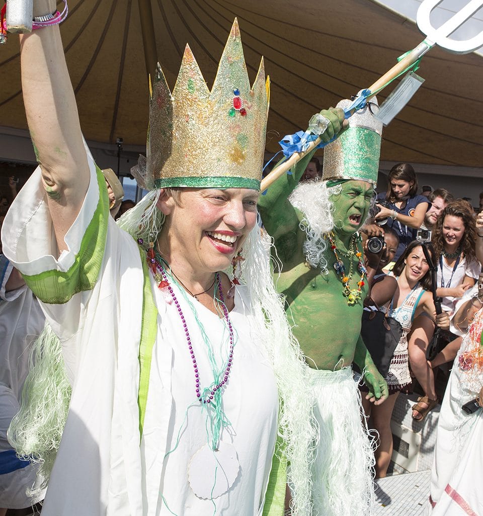 Queen Minerva along with Emperor of the Ocean King Neptune are introduced on deck 7.